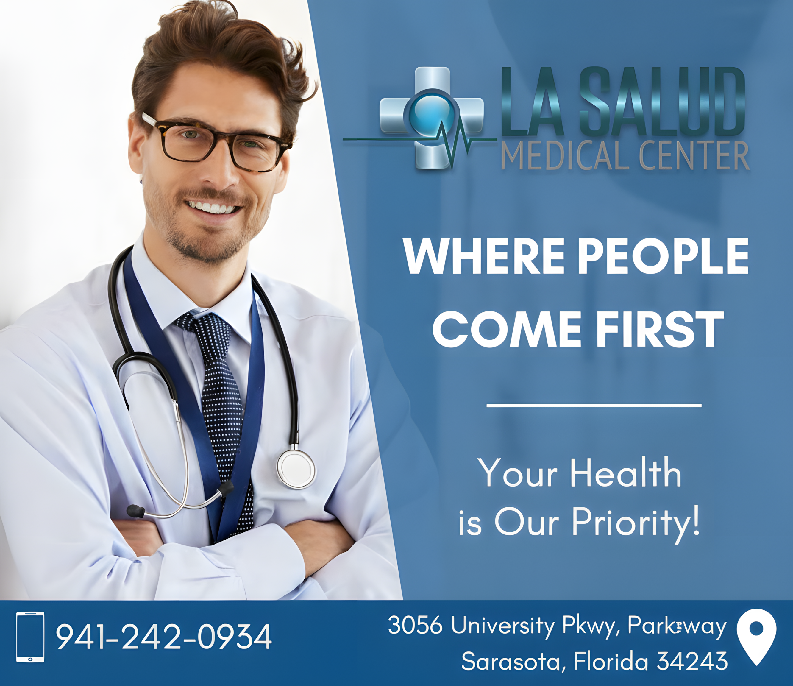 Patient care at La Salud Medical Center